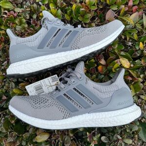 Adidas Ultraboost DNA Grey 1.0 Shoes Sneakers Running Walking HQ4200 New Sz 13